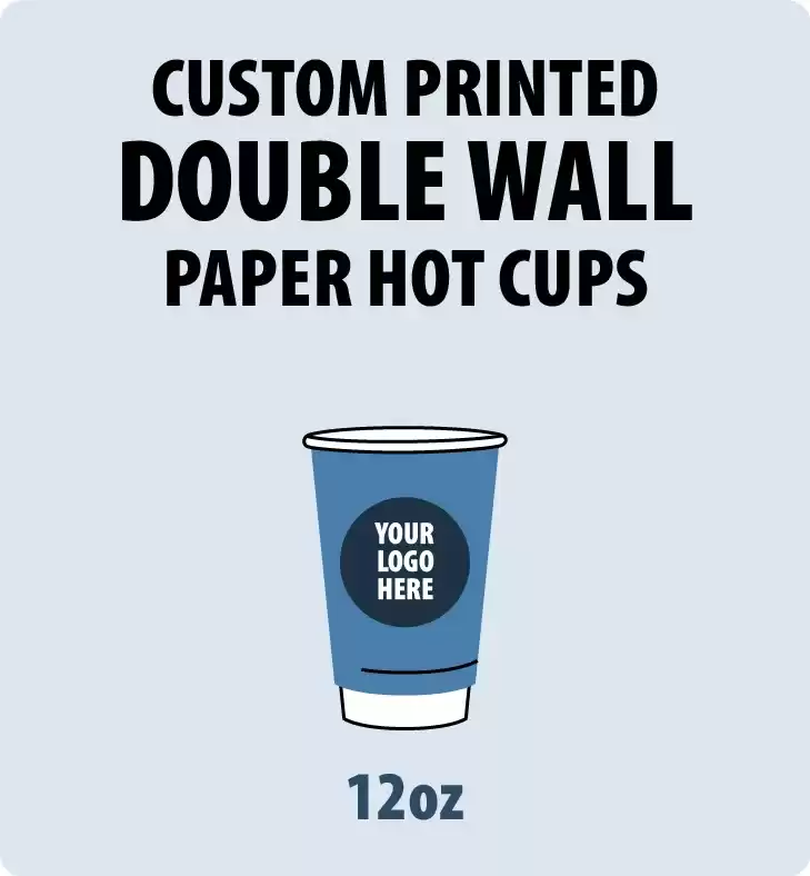 12oz Custom Printed Double Wall Insulated Paper Cup