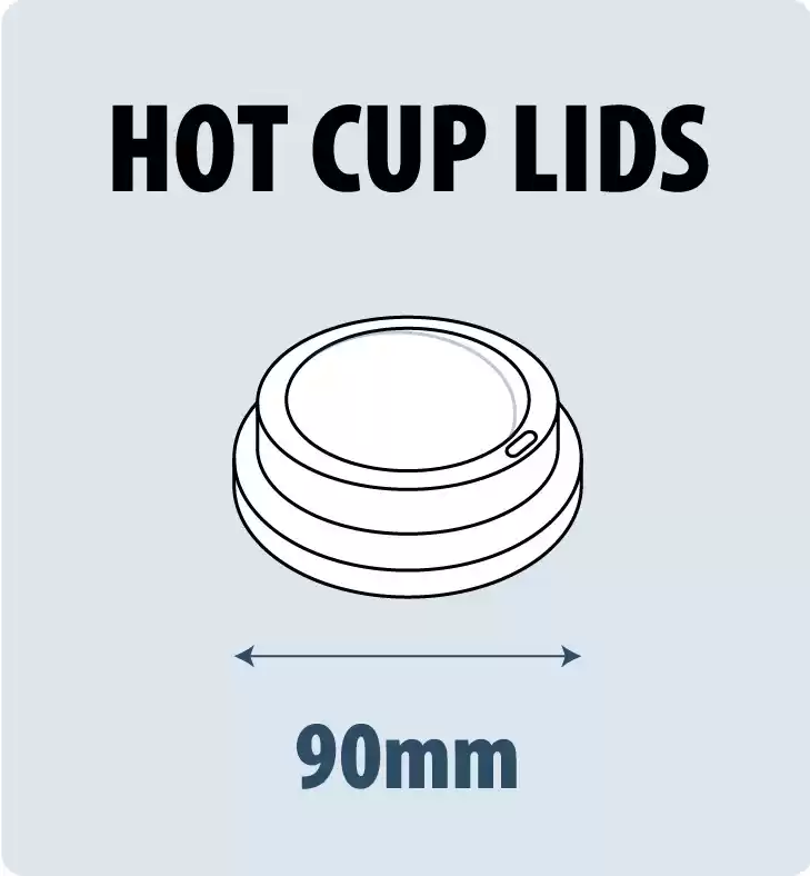 Close Tab Lids for 8oz or 12oz Double Wall Insulated Paper Cups