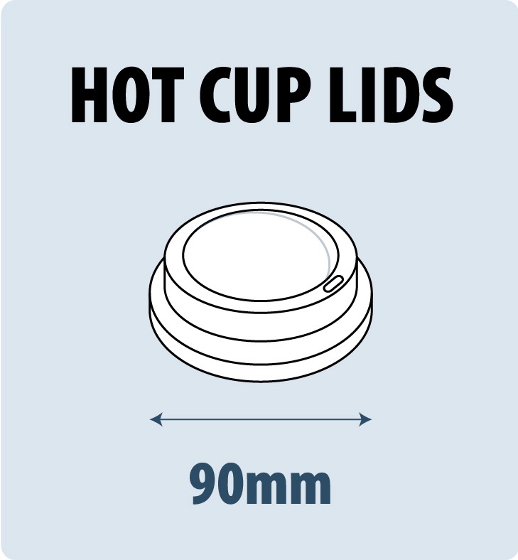 Close Tab Lids for 8oz or 12oz Double Wall Insulated Paper Cups
