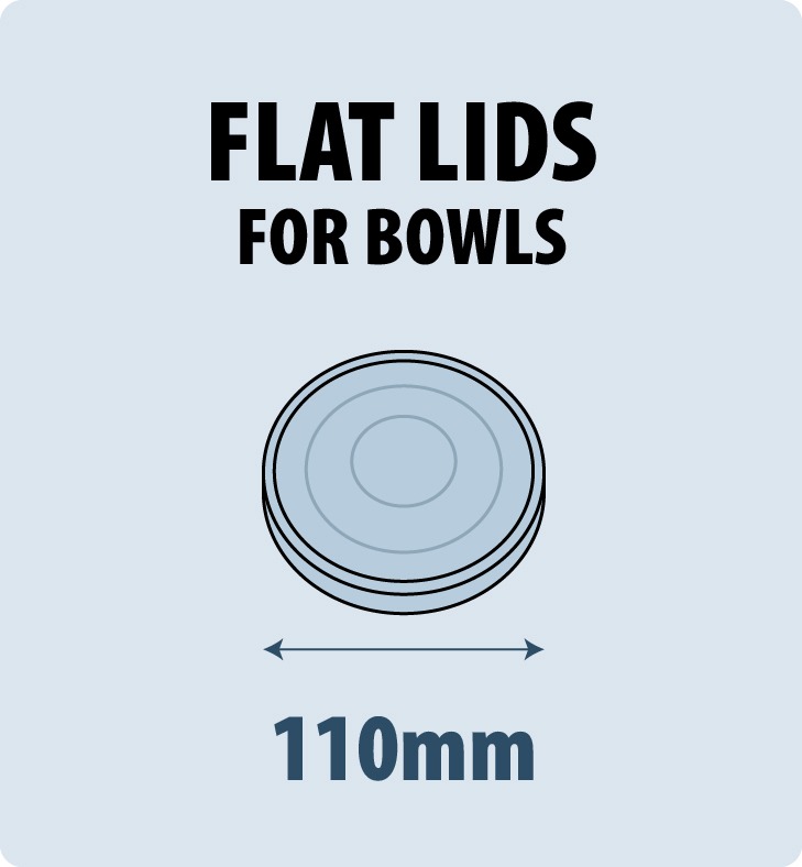 Plastic Flat Lid for Paper Bowl -  4