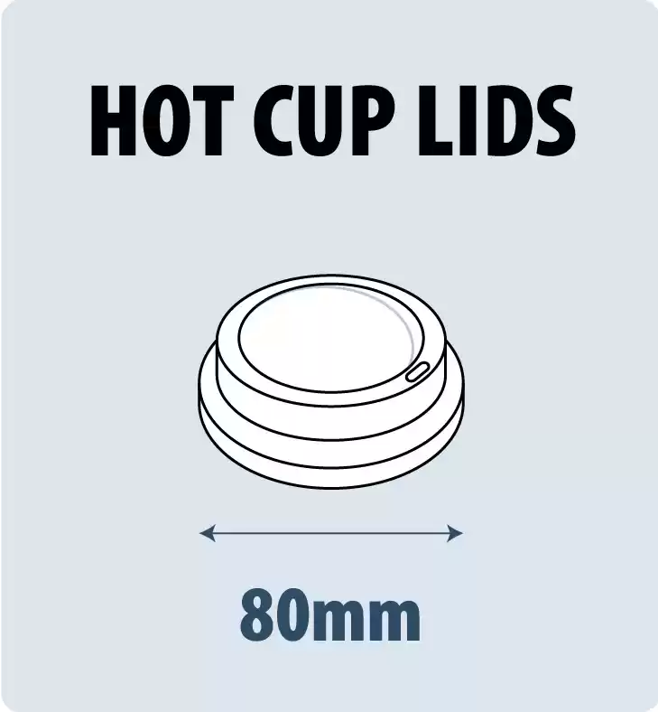 Close Tab Lids for 8oz Single Wall Insulated Paper Cups