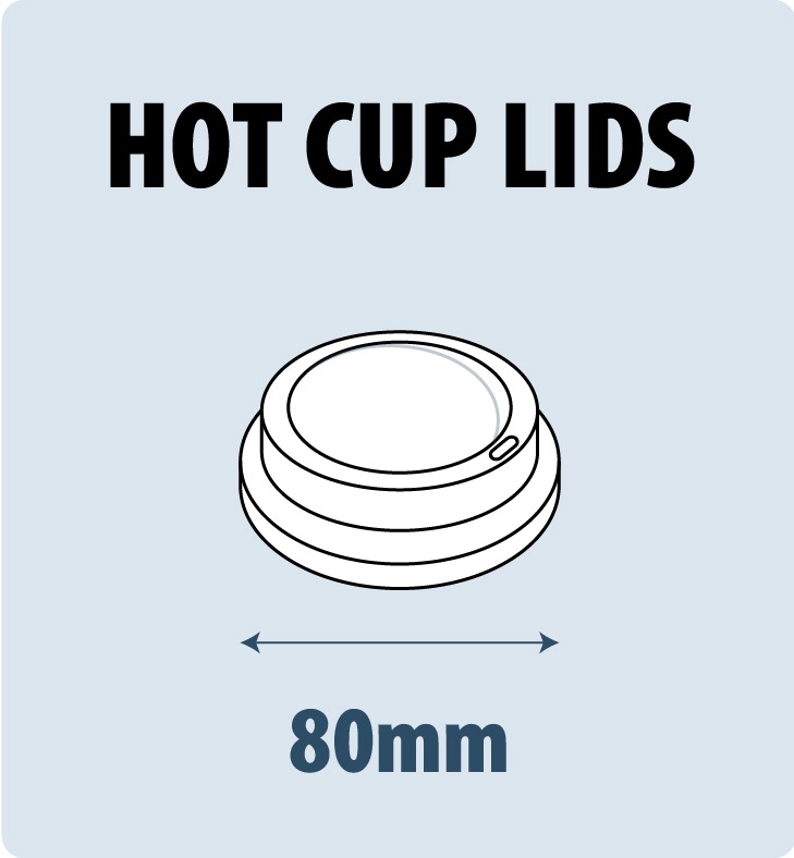 Close Tab Lids for 8oz Single Wall Insulated Paper Cups