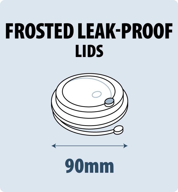 Frosted Leak - Proof Lid - 90mm