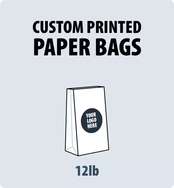 #12 Custom Brown Paper Bag